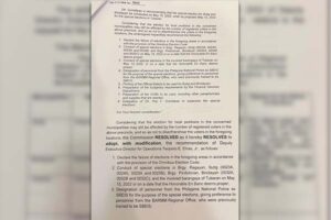 Comelec declares 'failure of elections' in 3 Lanao del Sur towns