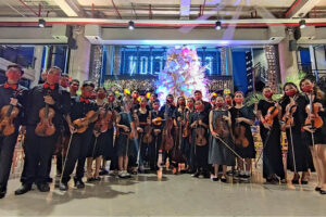 Poblacion Market Central’s Christmas Tree lighting ceremony was heralded by the Davao Suzuki String Ensemble, comprised of talented student musicians from across the city. (Photo supplied)