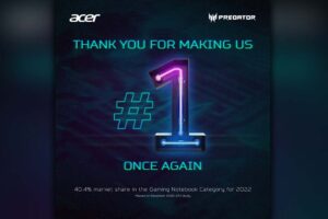 Acer tops 2022 consumer notebook sales in the Philippines for 16 consecutive years, also leads gaming notebook category