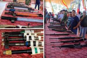 Maguindanao Sur village execs surrender 18 firearms, explosives