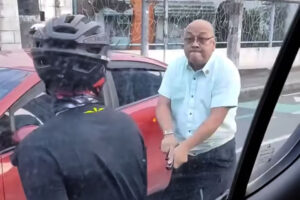 Alarm, scandal raps filed vs. ex-cop in road rage video