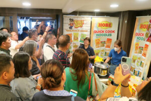 Hobe Pancit Bihon wows media guests with their update on their Hobe quick-cook noodles product line