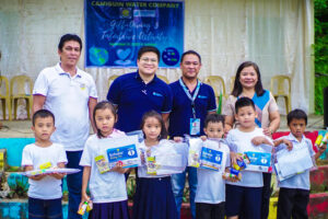 Camiguin water firm promotes water conservation, gives supplies to learners in Mahinog