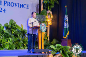 Gov. Xavier Jesus Romualdo underscored in his State of the Province Address on January 6, 2024, the comprehensive programs that they will implement to address various challenges faced by young individuals in the province. (Photo courtesy of PGO Camiguin)