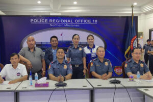 Police Major Jisselle Ester Lou Longakit (2nd row 3rd from left), the Bukidnon Police Provincial Office spokesperson, oversees the Bukidnon media group in the seminar on PNP Memo Circulars 037 and 053, December 27, at Camp Alagar, Cagayan de Oro City. (JMCleopas/PIA 10/Bukidnon)