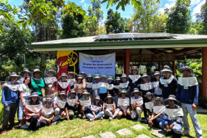 To improve participants' understanding of stingless bee production, management, and other byproduct creation, 30 young farmer leaders across northern Mindanao engaged in a specialized training program on stingless beekeeping and processing on March 13–15 at the Umanika Eco-Cultural Farm in Barangay 11, Malaybalay City, Bukidnon. (Photo courtesy of ATI-10)