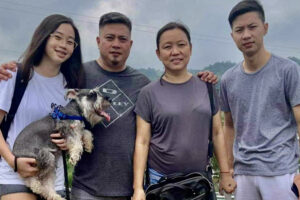 FOOTIE FAMILY. Jodie Marie Banzon (left) enjoys a day out with her family. With her (left to right) are her father Jesus, her mom Mae and brother JC Miguel. (Contributed photo).