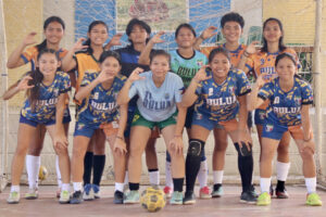 READY FOR THE PALARO. The Bulua National High School Secondary Girls Futsal team are off the Cebu City for the Palarong Pambansa ’24. (Photo by Kjay Francisco Edorot) 