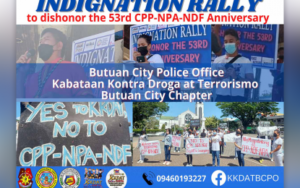 Groups hold Butuan rally to ‘dishonor’ 53rd CPP-NPA anniversary