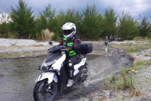 Scooter off-roading: Yamaha takes the Mio Gear on a moto camping trip