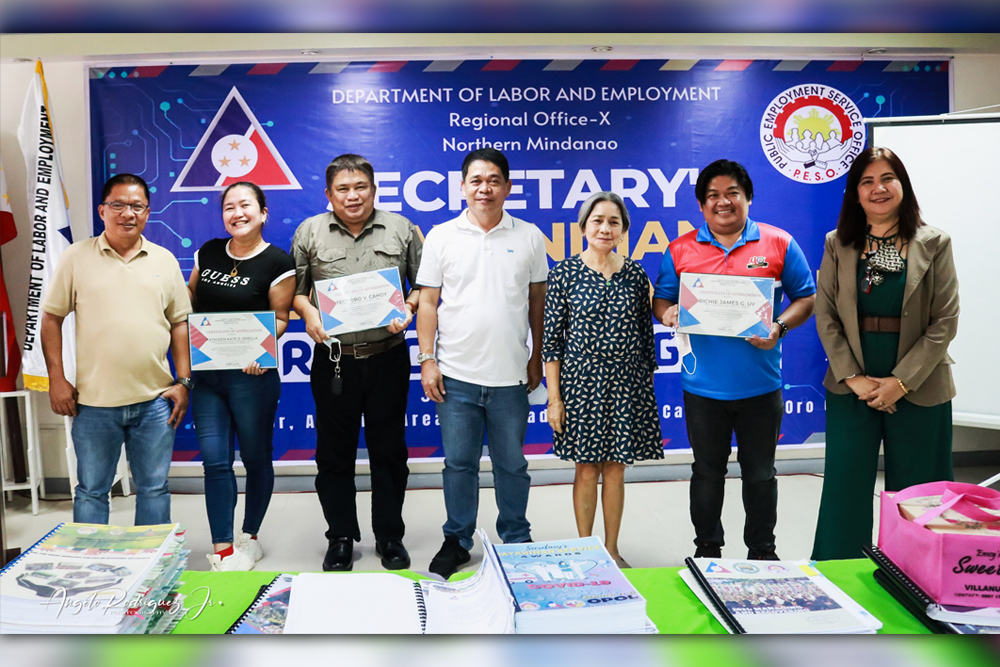 NorMin PESOs, JPO confer DOLE Bayanihan service reg'l winners