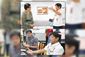 Retired UP Professor Clarita Carlos, along with ABONO Partylist Rep. Conrado Estrella III, meets with incoming President Ferdinand ‘Bongbong’ Marcos Jr. as both accepted the offer to become new members of the Cabinet. In a nearly two-hour meeting held at the BBM headquarters in Mandaluyong City on Wednesday (June 8, 2022), Carlos and Estrella were appointed as National Security Adviser and Department of Agrarian Reform Secretary, respectively. (Photo courtesy of BBM Media Bureau)