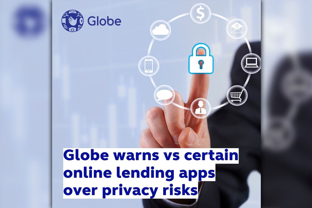 Globe warns vs certain online lending apps over privacy risks