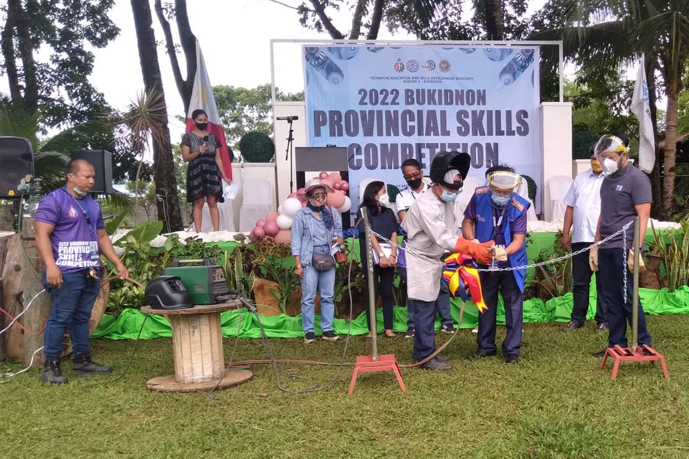 16 schools vie as TESDA opens skills competition in Bukidnon
