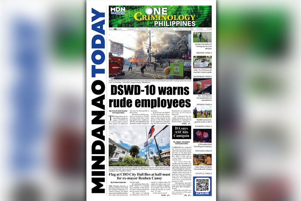 THE MINDANAO TODAY JULY 8-9, 2022