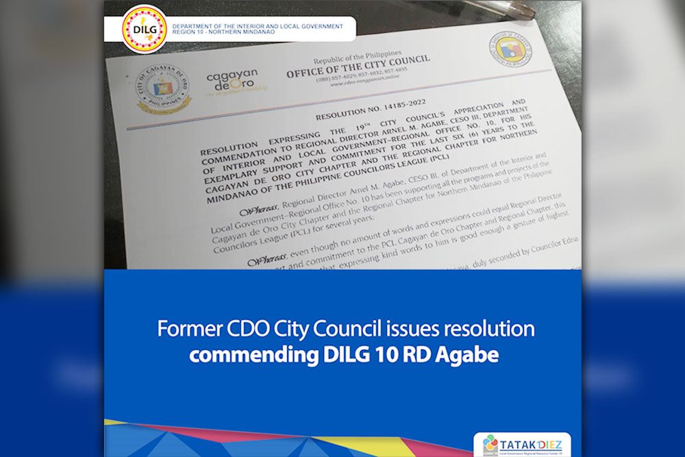 Former CDO city council lauds DILG-10 RD Agabe