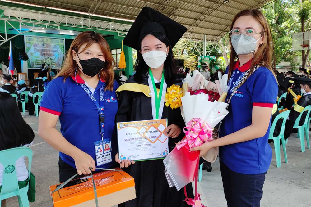 Camiguin WODP scholar graduates with academic distinction