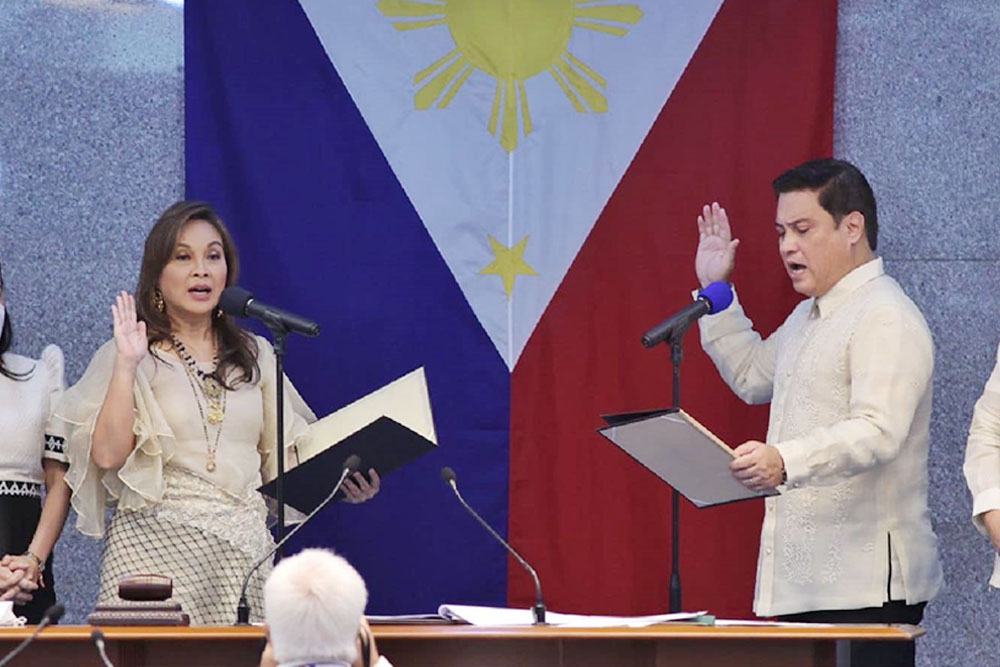 Zubiri, Legarda assume top Senate posts