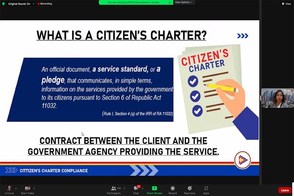 ARTA conducts orientation on citizen’s charter, processes manual