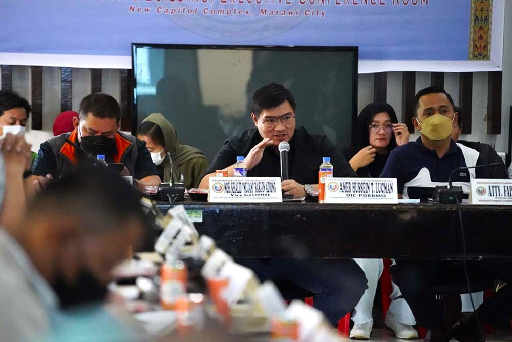 Presiding over the 2nd quarterly meeting of the Provincial Disaster Risk Reduction and Management Council (PDRRMC), Lanao del Sur Vice Governor Mohammad Khalid Adiong underscored the need to strictly enforce policies and regulations on solid waste management before incentivizing compliance. (Jason Casas | PIA-10 | Lanao del Sur)