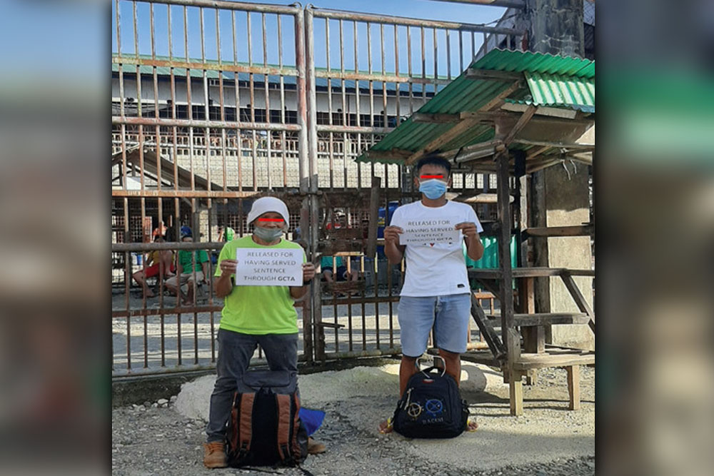 For good conduct, 2 Agusan Sur inmates walk free