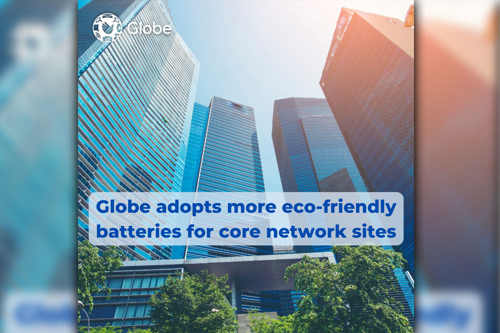 Globe adopts more eco-friendly batteries for core network sites