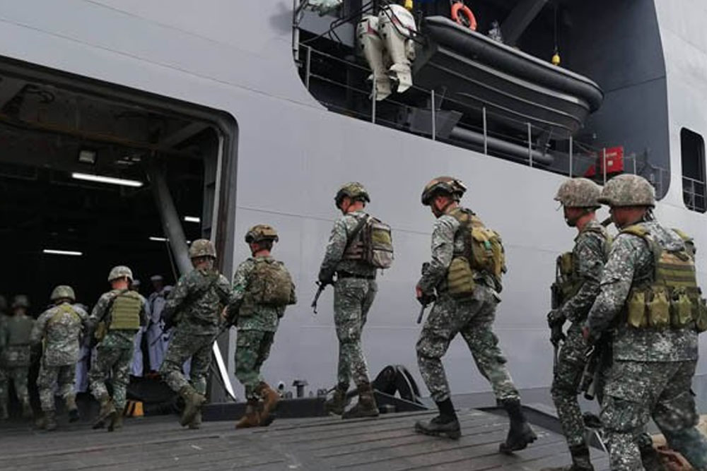 Sulu-based marine troops depart for Luzon assignment