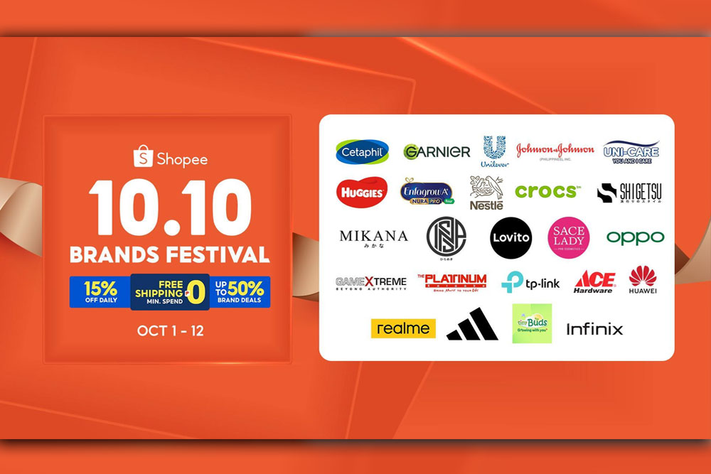 Shopee announces biggest brands sale of the year with the 10.10 Brands Festival