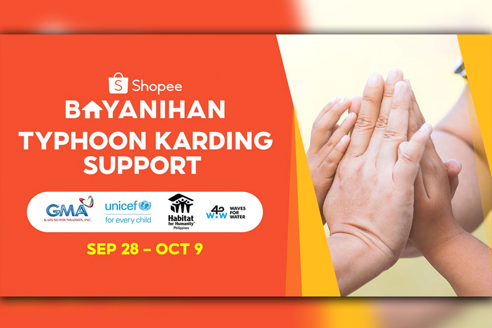 Shopee partners with Charity Organizations to support victims of Typhoon Karding | Photo Supplied