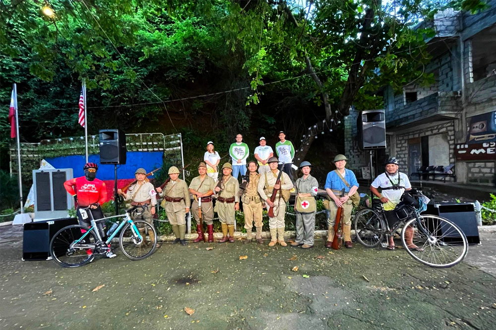 Bikers from Bataan, Pampanga, Tarlac and nearby provinces pedaled along the route traversed by the country’s heroes. (Photo supplied)