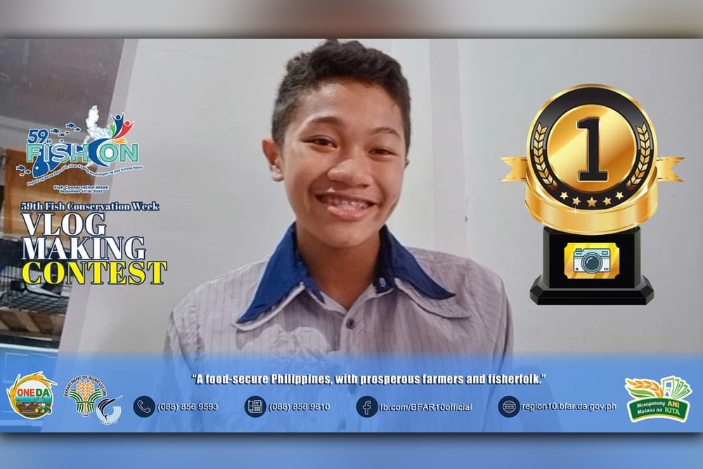 Xavier JHS student victors BFAR-10 vlog-making contest