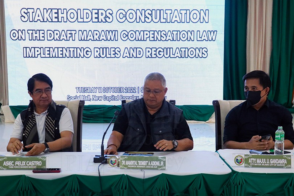 PLGU Lanao del Sur presents proposed Marawi compensation law IRR