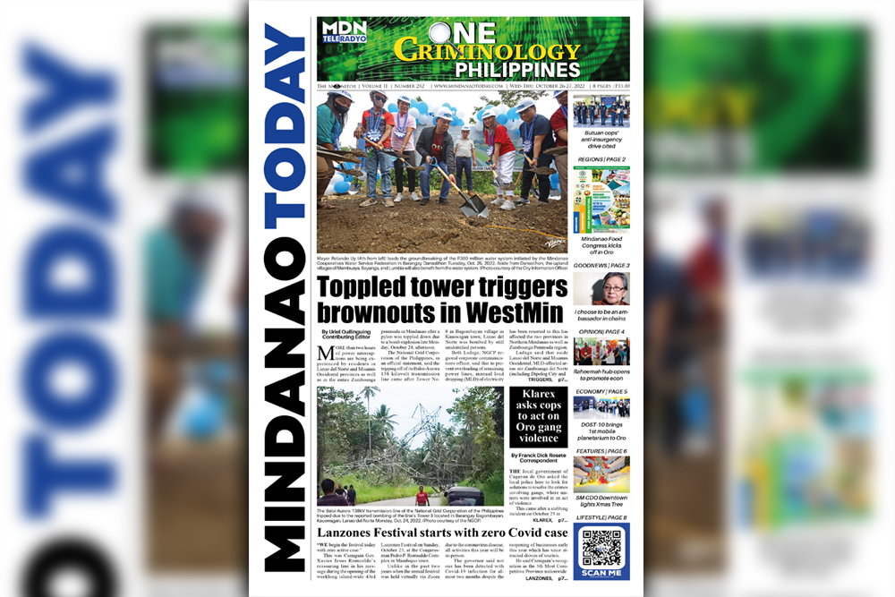 THE MINDANAO TODAY OCTOBER 26-27, 2022