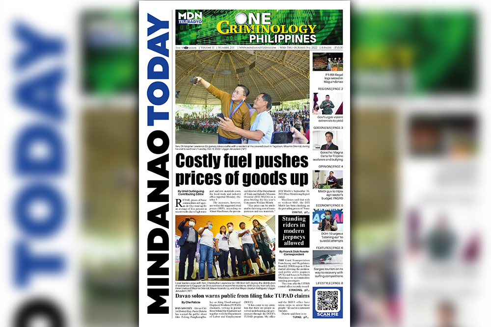 THE MINDANAO TODAY OCTOBER 5-6, 2022