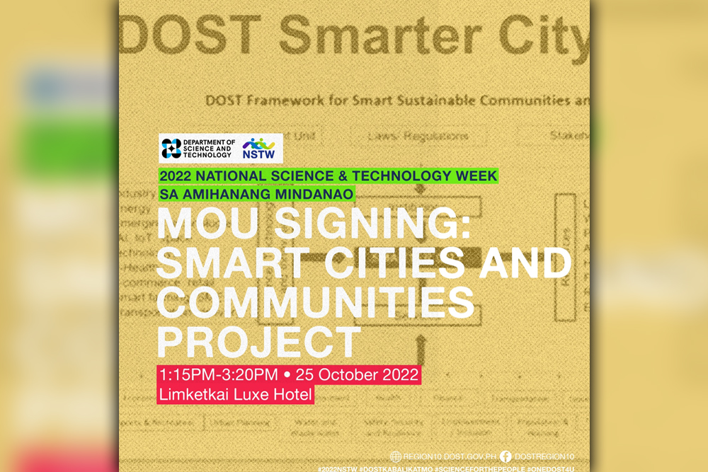 DOST's Smarter City Program to take off in NSTW in Northern Mindanaoq