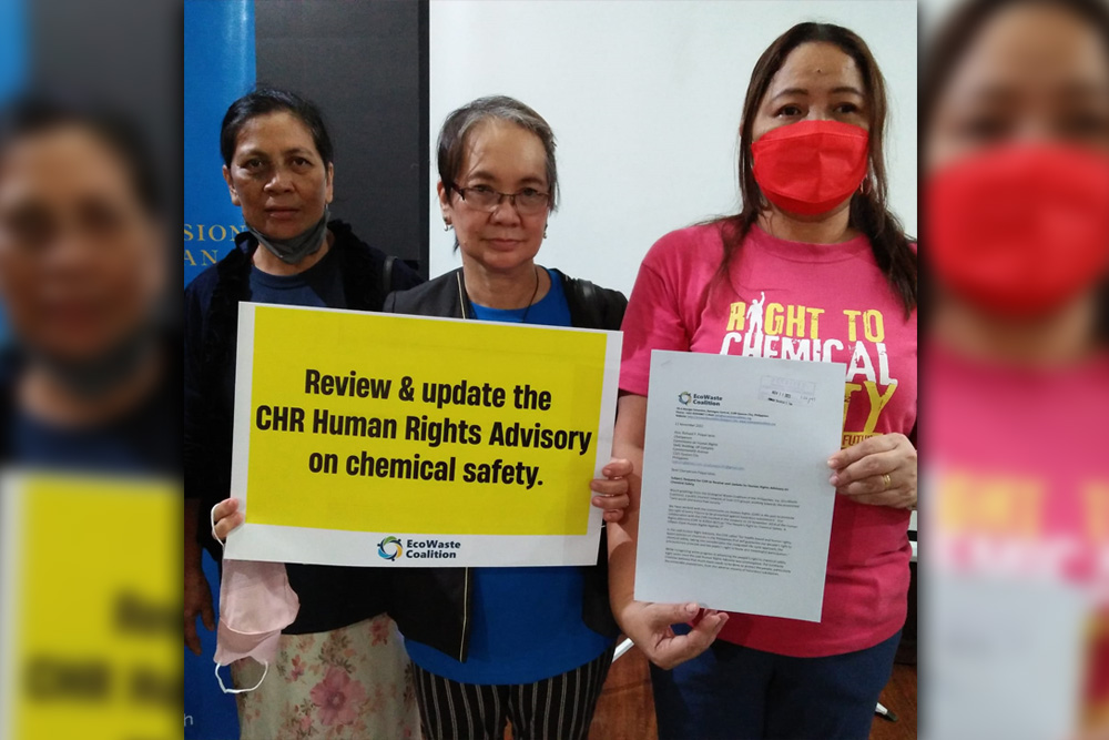 Groups seek CHR’s role in promoting the people’s right to chemical safety