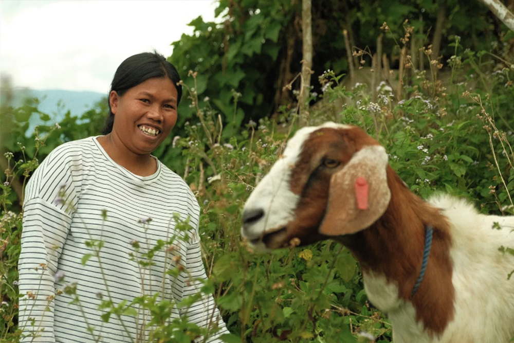 Herding her future: SAAD farmer bought lot, built house from goat raising income