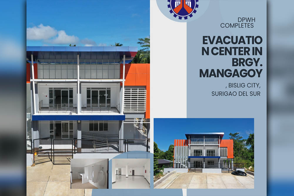 DPWH completes P30-M evacuation hub in Bislig City