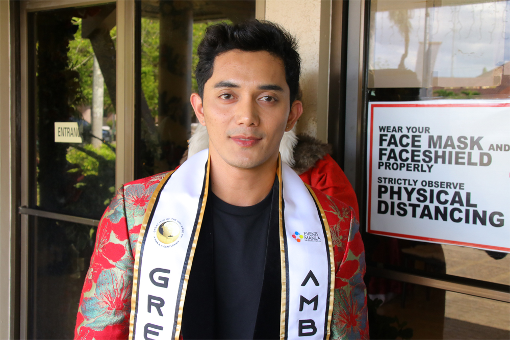 Great Man Universe of the Philippines Ambassador 2022 EJ Malik in his homecoming in Tubod, Lanao del Norte. (Angelo Dologmandin | PIA-10 | Lanao del Norte)