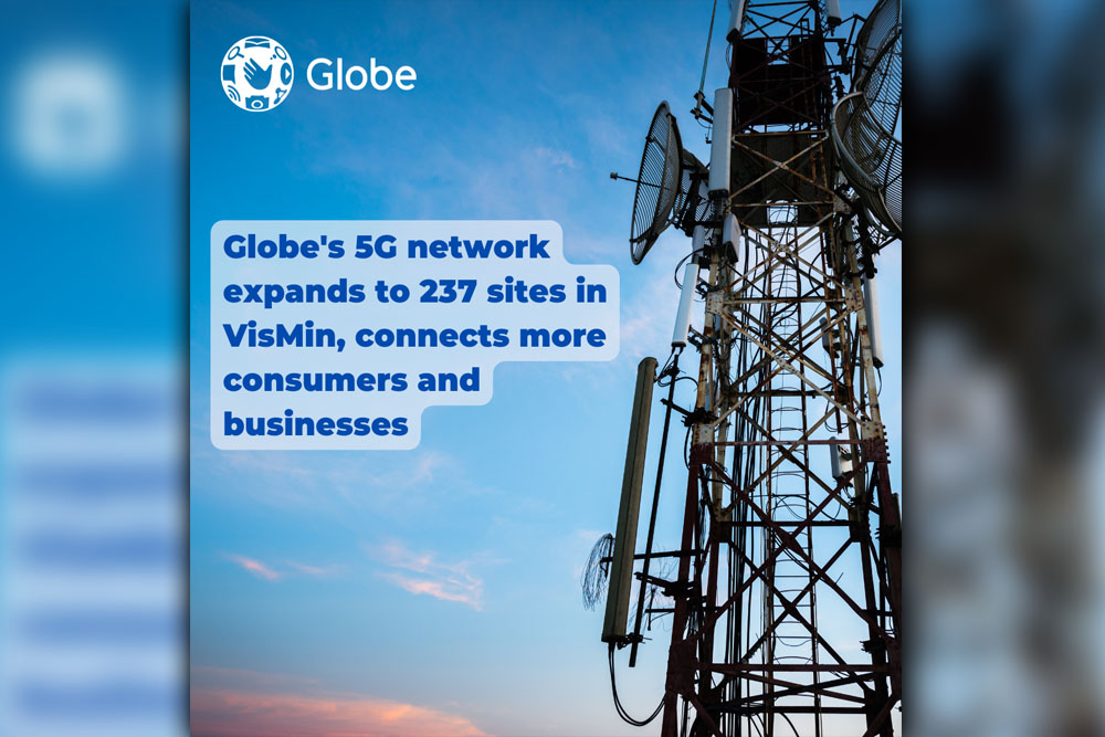 Globe’s 5G network expands to 237 sites in VisMin