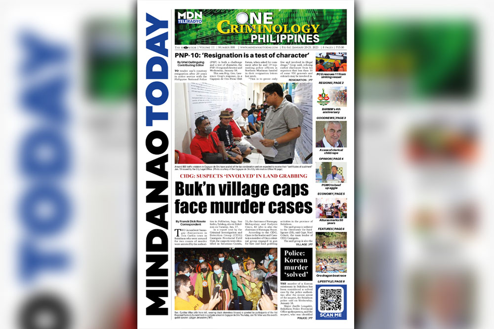 THE MINDANAO TODAY JANUARY 20-21, 2023