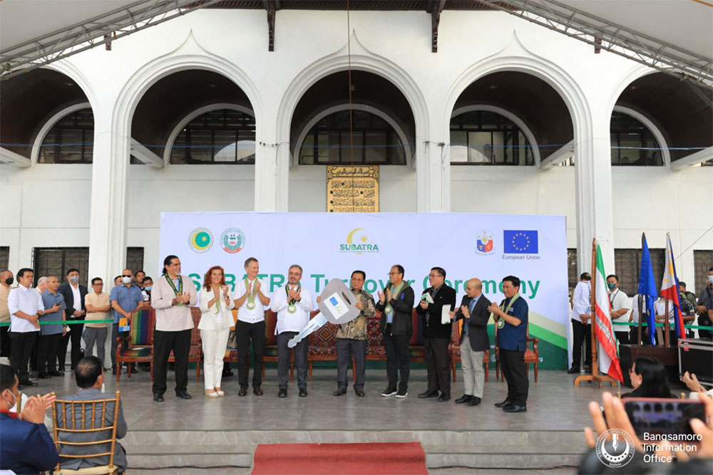 EU-SUBATRA turns over coaster buses, LED wall to the Bangsamoro gov't