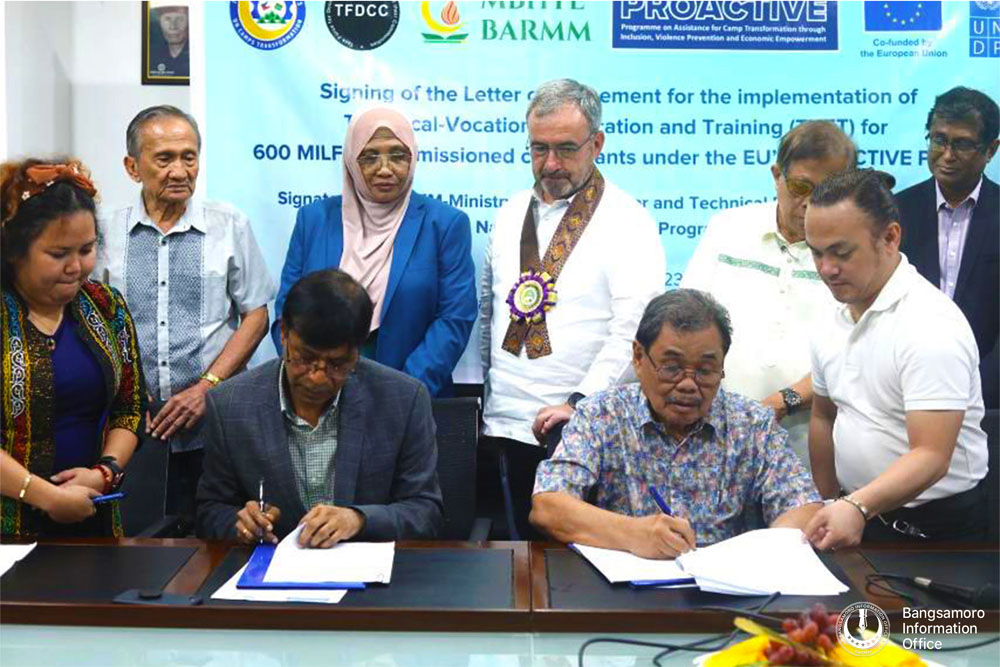 EUs technical skills project to benefit 600 decommissioned MILF members