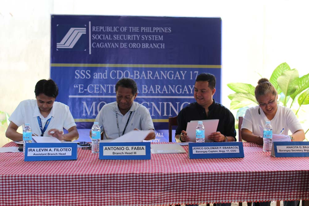 SSS ‘E-Center sa Barangay’ opens in Oro village