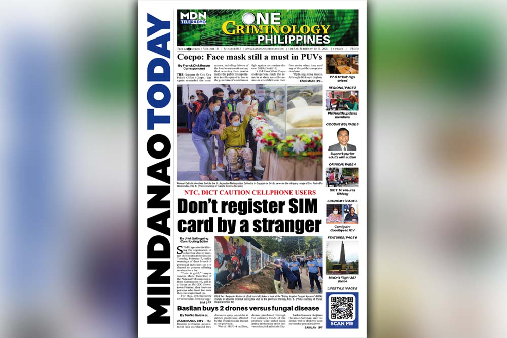 THE MINDANAO TODAY FEBRUARY 10-11, 2023