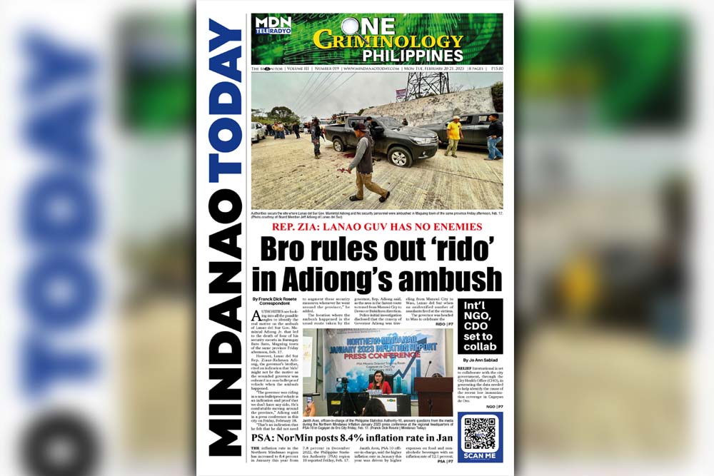 THE MINDANAO TODAY FEBRUARY 20-21, 2023