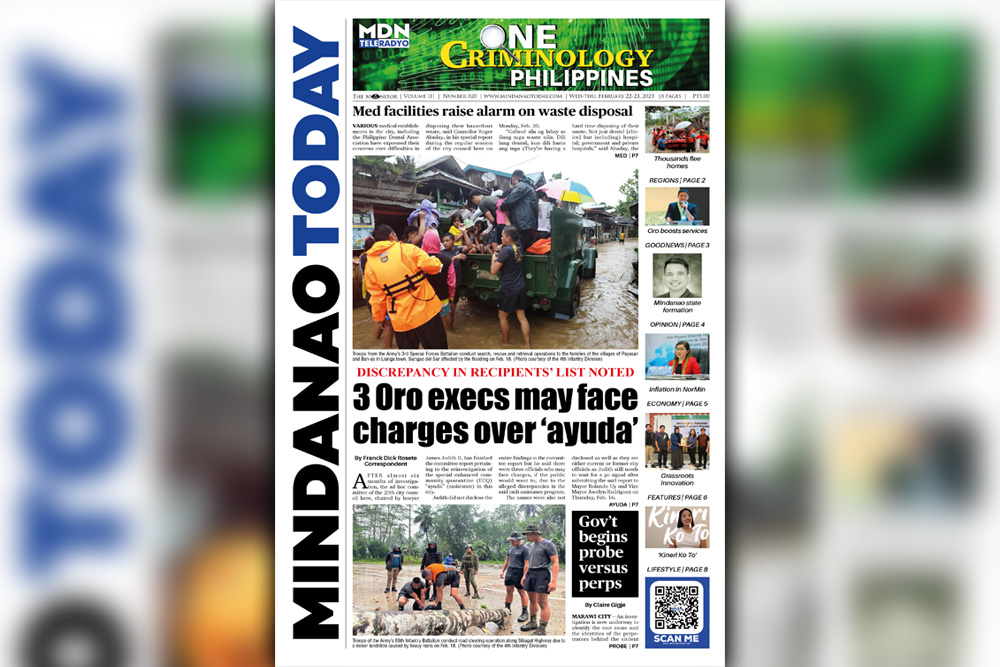 THE MINDANAO TODAY FEBRUARY 22-23, 2023