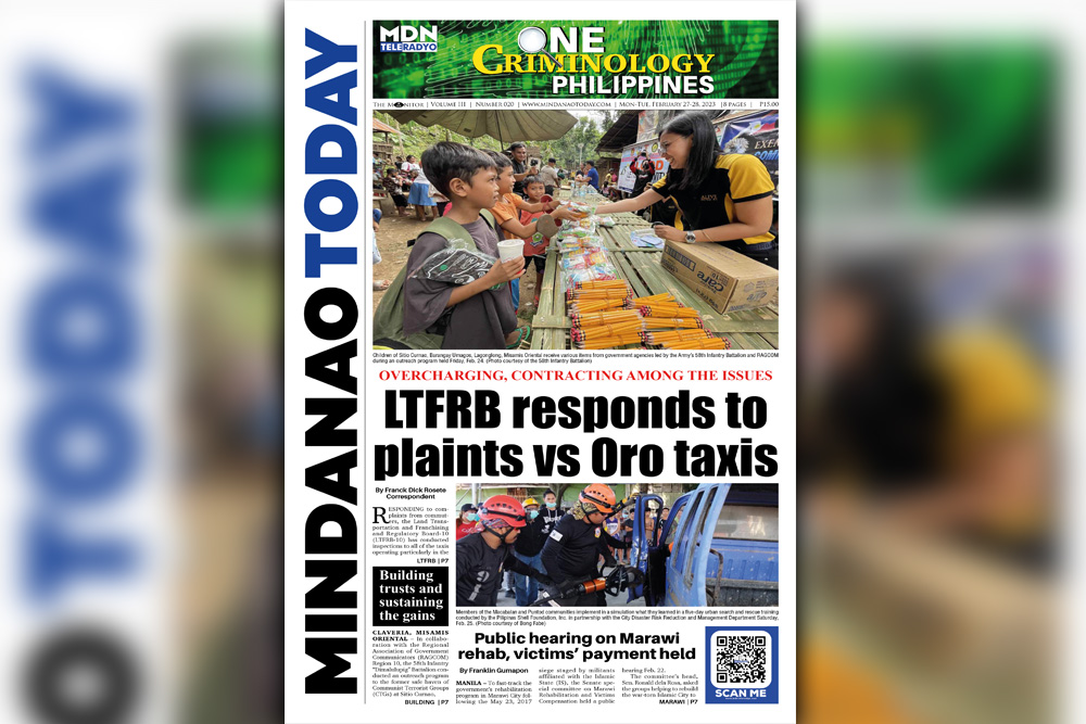 MINDANAO TODAY VOL.3 No. 024 Mon-Tue February 27-28, 2023)