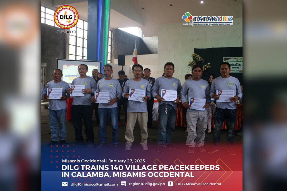 DILG trains 140 brgy peacekeepers in Calamba