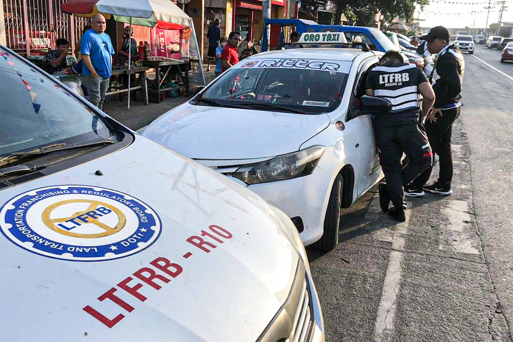 LTFRB-10 acts on complaints vs Oro taxis